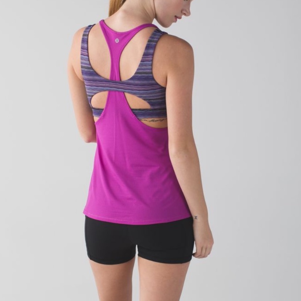 Lululemon All Sport Support Tank *Ultra Violet/Space Dye Violet Multi. Size 4